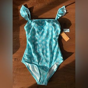 [NEW] Kona Sol // Blue Seashell Women’s XS Bathing Suit [Swimwear, Swimsuit]